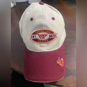 Virginia Tech Hokies Beige and Maroon Cap